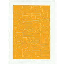 LITERY samoprzylepne 4cm (8) białe ARTDRUK