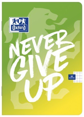 Zeszyt A4 60k linia margines 90g NEVER GIVE UP 400114798 OXFORD Zeszyt A4 60k linia margines 90g NEVER GIVE UP 400114798 OXFORD