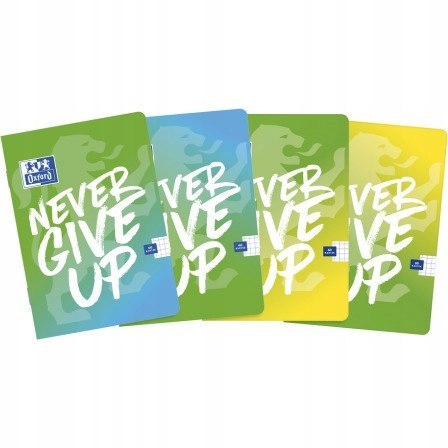 Zeszyt A4 60k linia margines 90g NEVER GIVE UP 400114798 OXFORD Zeszyt A4 60k linia margines 90g NEVER GIVE UP 400114798 OXFORD