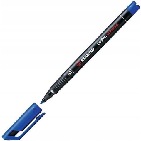 Foliopis STABILO OHPen M niezmywalny 1.0mm niebieski 843/41 Foliopis STABILO OHPen M niezmywalny 1.0mm niebieski 843/41