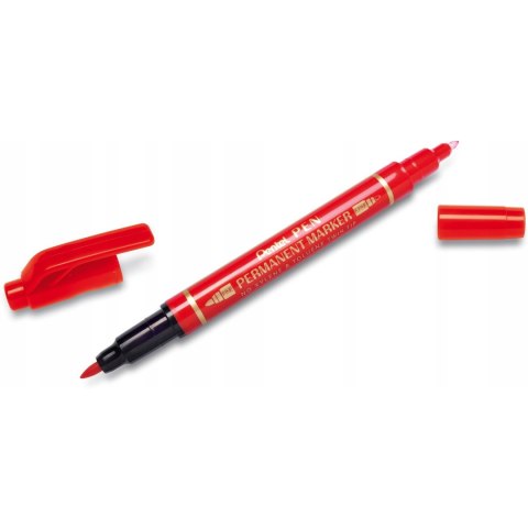 Foliopis dwustronny N75W/B czerwony PENTEL Foliopis dwustronny N75W/B czerwony PENTEL