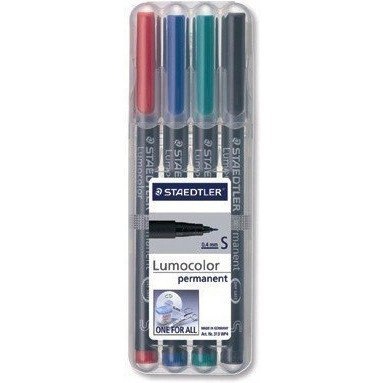 Foliopis permanentny B314 WP4 etui 4szt. STAEDTLER S314WP4 Foliopis permanentny B314 WP4 etui 4szt. STAEDTLER S314WP4