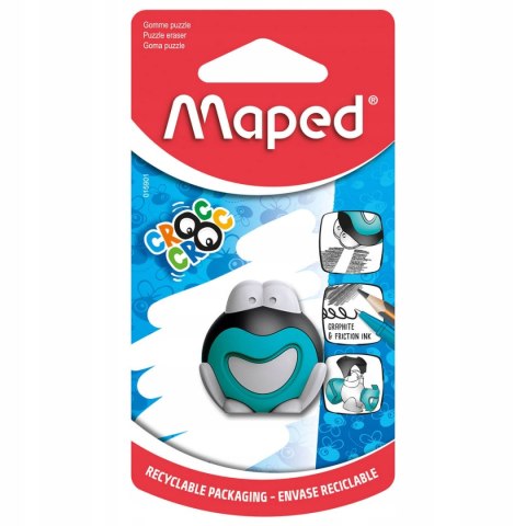 Gumka CROC CROC Żaba niebieska blister 015901 MAPED Gumka CROC CROC Żaba niebieska blister 015901 MAPED