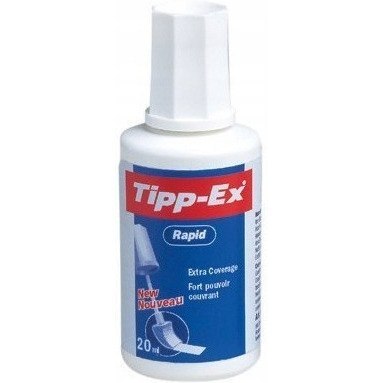 Korektor w butelce TIPP-EX RAPID 20ml z gąbką 8859913 Korektor w butelce TIPP-EX RAPID 20ml z gąbką 8859913