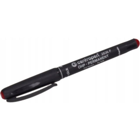 Marker OHP F 0.6 2636 czerwony CENTROPEN Marker OHP F 0.6 2636 czerwony CENTROPEN
