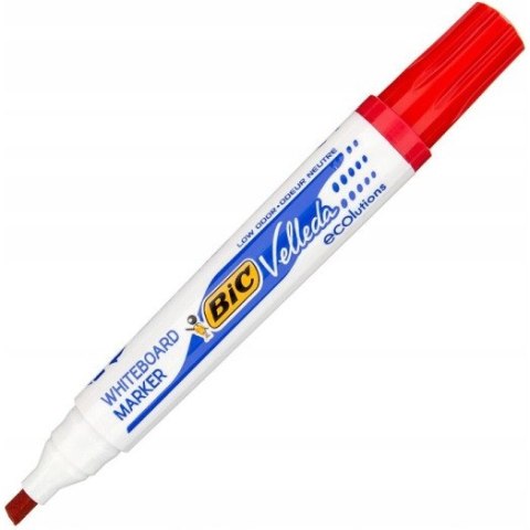 Marker VELLEDA 1751 suchościeralny czerwony BIC ECO ścięta końcówka 904948 Marker VELLEDA 1751 suchościeralny czerwony BIC ECO ścięta końcówka 904948