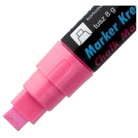 Marker kredowy końcówka 8x5mm różowy TO-291 82 TOMA Marker kredowy końcówka 8x5mm różowy TO-291 82 TOMA
