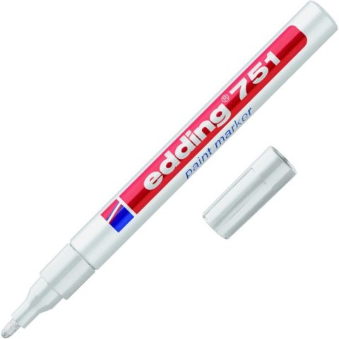 Marker lakierowy 1-2mm 751 biały okrągłą końcówka 751/049/B EDDING Marker lakierowy 1-2mm 751 biały okrągłą końcówka 751/049/B EDDING