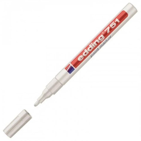 Marker lakierowy 1-2mm 751 biały okrągłą końcówka 751/049/B EDDING Marker lakierowy 1-2mm 751 biały okrągłą końcówka 751/049/B EDDING