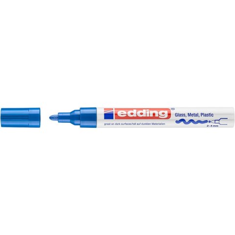 Marker lakierowy 2-4mm 750 niebieski okrągłą końcówka 750/003/N EDDING Marker lakierowy 2-4mm 750 niebieski okrągłą końcówka 750/003/N EDDING