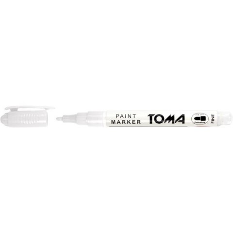 Marker olejowy F biały 1.5mm TO-441 TOMA Marker olejowy F biały 1.5mm TO-441 TOMA