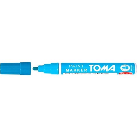 Marker olejowy TO-440 grubość 2.5mm jasnoniebieski TOMA Marker olejowy TO-440 grubość 2.5mm jasnoniebieski TOMA