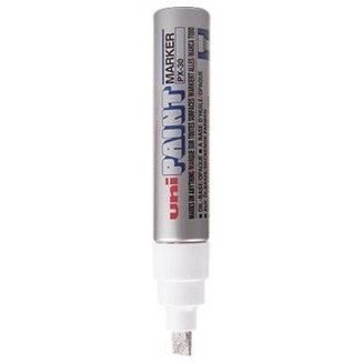 Marker olejowy UNI PX-30 srebrny końcówka ścięta Marker olejowy UNI PX-30 srebrny końcówka ścięta