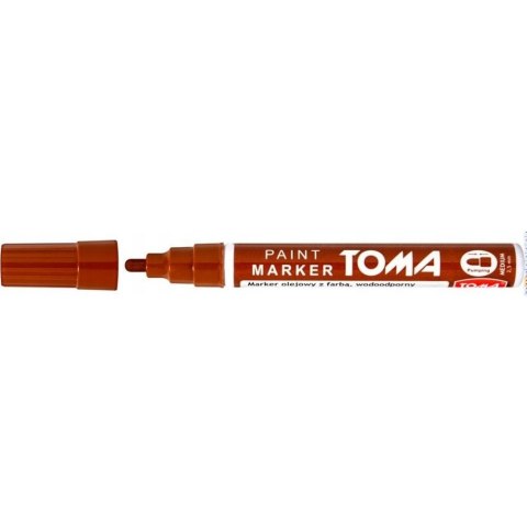 Marker olejowy grubość 2.5mm brązowy TO-440 TOMA Marker olejowy grubość 2.5mm brązowy TO-440 TOMA