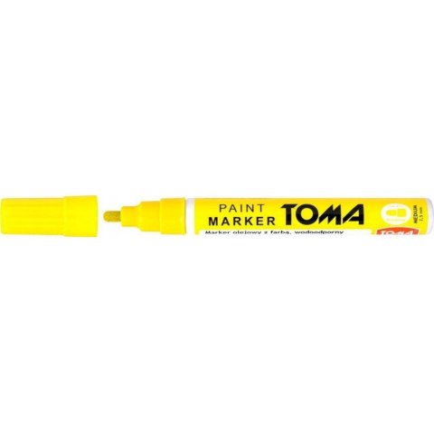 Marker olejowy grubość 2.5mm żółty neon TO-440 TOMA Marker olejowy grubość 2.5mm żółty neon TO-440 TOMA