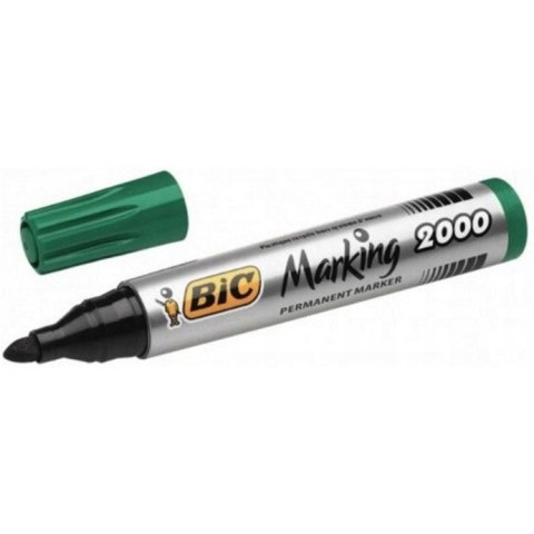 Marker permanentny 2000 zielony BIC ECO okrągła końcówka 8209123 Marker permanentny 2000 zielony BIC ECO okrągła końcówka 8209123
