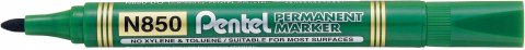 Marker permanentny N850 zielony okrągła końcówka PENTEL Marker permanentny N850 zielony okrągła końcówka PENTEL