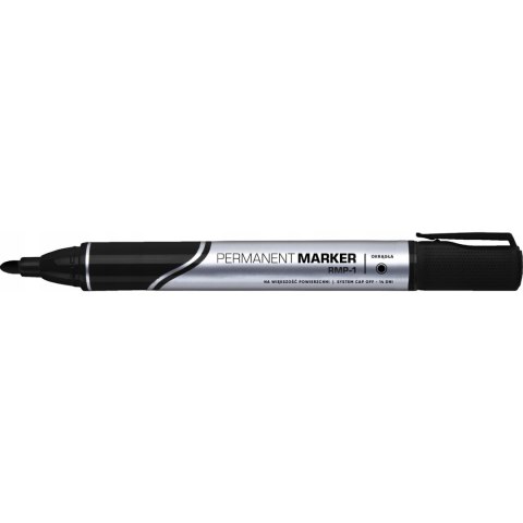 Marker permanentny RYSTOR RMP-1 czarny 432-000/458-000 Marker permanentny RYSTOR RMP-1 czarny 432-000/458-000