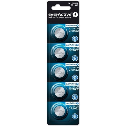 Bateria EVERACTIVE CR1632 litowa blister (5szt) Bateria EVERACTIVE CR1632 litowa blister (5szt)