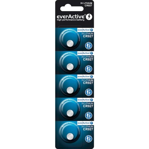 Bateria EVERACTIVE CR927 3V litowa blister (5szt) Bateria EVERACTIVE CR927 3V litowa blister (5szt)