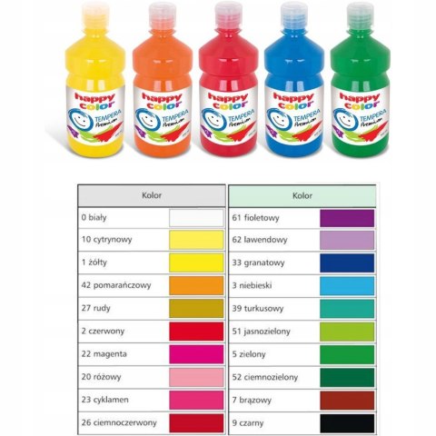 Farba TEMPERA Premium 500ml c.pomarańczowa HAPPY COLOR HA 3310 500-45 Farba TEMPERA Premium 500ml c.pomarańczowa HAPPY COLOR HA 3310 500-45
