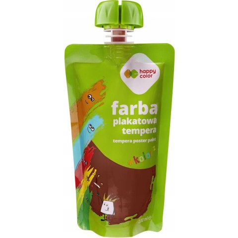 Farba plakatowa tempera brązowa 100ml HA 3310 0100-7 HAPPY COLOR Farba plakatowa tempera brązowa 100ml HA 3310 0100-7 HAPPY COLOR