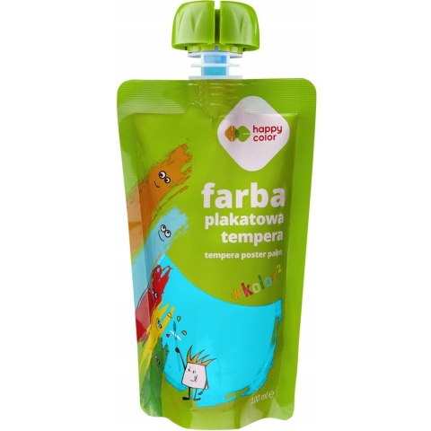 Farba plakatowa tempera turkusowa 100ml HA 3310 0100-39 HAPPY COLOR Farba plakatowa tempera turkusowa 100ml HA 3310 0100-39 HAPPY COLOR