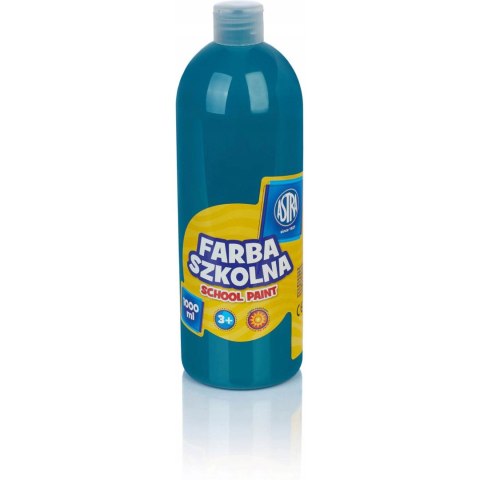 Farba szkolna Astra 1000 ml - turkusowa 301217064 ASTRA Farba szkolna Astra 1000 ml - turkusowa 301217064 ASTRA