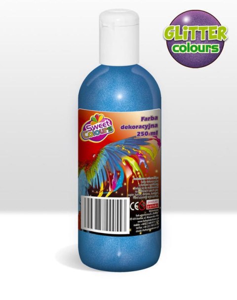 Farby plakatowe brokatowe 6 kol.x 250ml Sweet Colours OTOCKI Farby plakatowe brokatowe 6 kol.x 250ml Sweet Colours OTOCKI