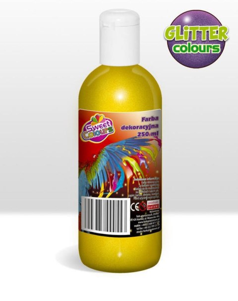 Farby plakatowe brokatowe 6 kol.x 250ml Sweet Colours OTOCKI Farby plakatowe brokatowe 6 kol.x 250ml Sweet Colours OTOCKI