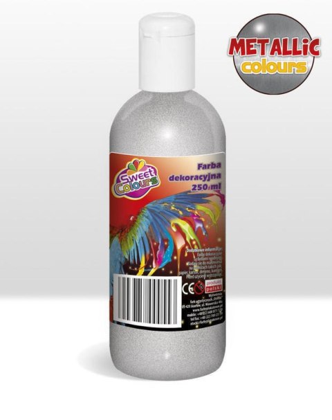 Farby plakatowe metaliczne 6 kol.x250ml Sweet Colours OTOCKI Farby plakatowe metaliczne 6 kol.x250ml Sweet Colours OTOCKI