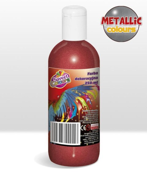 Farby plakatowe metaliczne 6 kol.x250ml Sweet Colours OTOCKI Farby plakatowe metaliczne 6 kol.x250ml Sweet Colours OTOCKI