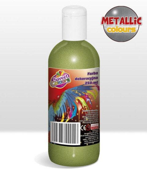 Farby plakatowe metaliczne 6 kol.x250ml Sweet Colours OTOCKI Farby plakatowe metaliczne 6 kol.x250ml Sweet Colours OTOCKI