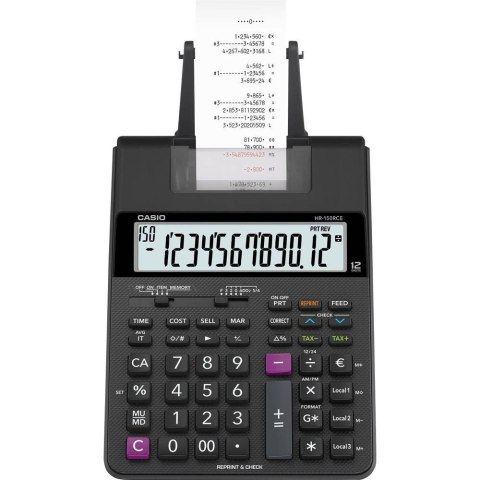 Kalkulator CASIO z drukarką bez zasilacza HR-150RCE Kalkulator CASIO z drukarką bez zasilacza HR-150RCE