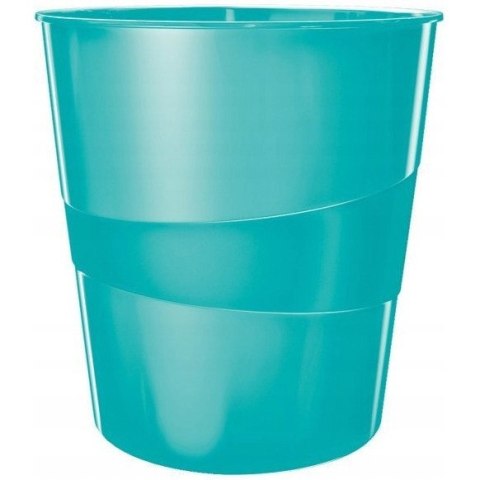 Kosz na śmieci 15L LEITZ WOW turkusowy 52781051 Kosz na śmieci 15L LEITZ WOW turkusowy 52781051