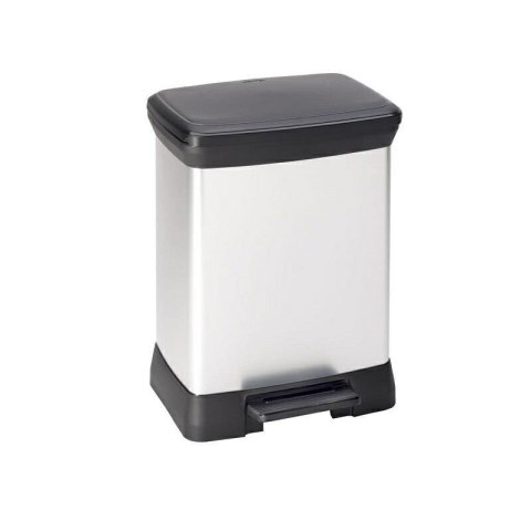 Kosz na śmieci CURVER DECO BIN z pedałem 10L+18L srebrny metalizowany 02165-582-00 203291 Kosz na śmieci CURVER DECO BIN z pedałem 10L+18L srebrny metalizowany 02165-582-00 203291