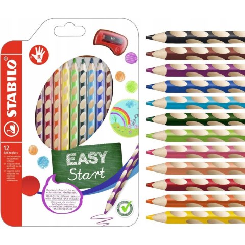 Kredki EASYCOLORS 12kol.332/12 STABILO dla praworęcznych Kredki EASYCOLORS 12kol.332/12 STABILO dla praworęcznych