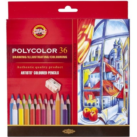 Kredki POLYCOLOR 36 kolorów 3835 KOH-I-NOOR Kredki POLYCOLOR 36 kolorów 3835 KOH-I-NOOR