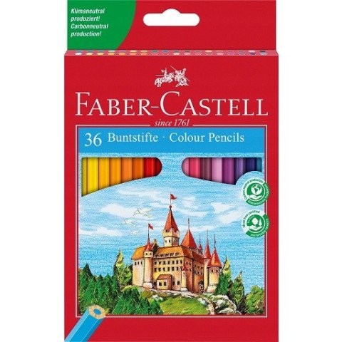 Kredki ZAMEK 36 kolorów opakowanie kartonowe 120136 FC FABER-CASTEL Kredki ZAMEK 36 kolorów opakowanie kartonowe 120136 FC FABER-CASTEL