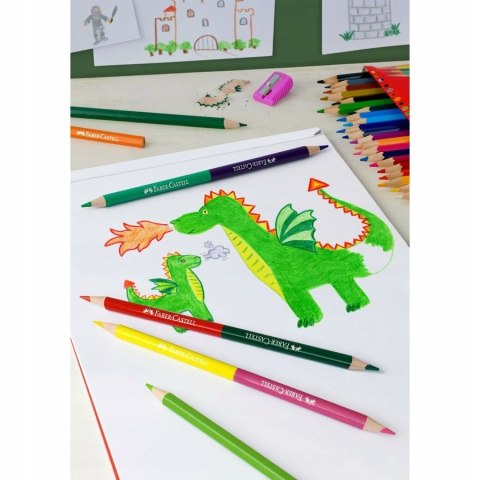 Kredki ZAMEK 36kol. dwustronne +3 kredki dwustronne +ołówek+temperówka 110336 FABER CASTELL Kredki ZAMEK 36kol. dwustronne +3 kredki dwustronne +ołówek+temperówka 110336 FABER CASTELL