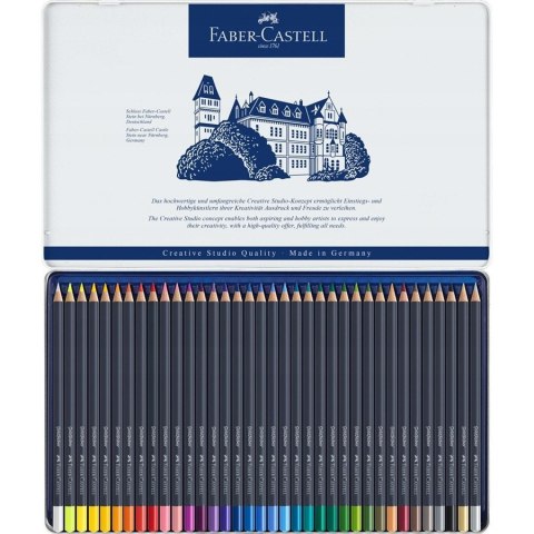 Kredki akwaarelowe GOLDFABER aqua 24kol.opakowanie metalowe 114624 Faber-Castell Kredki akwaarelowe GOLDFABER aqua 24kol.opakowanie metalowe 114624 Faber-Castell