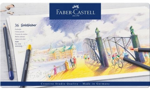 Kredki akwaarelowe GOLDFABER aqua 24kol.opakowanie metalowe 114624 Faber-Castell Kredki akwaarelowe GOLDFABER aqua 24kol.opakowanie metalowe 114624 Faber-Castell