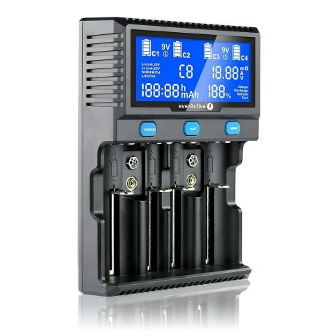 Ładowarka do akumulatorków Li-ion/Ni-MH EVERACTIVE uniwersalna UC-4200 Ładowarka do akumulatorków Li-ion/Ni-MH EVERACTIVE uniwersalna UC-4200