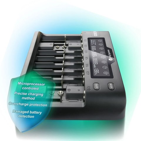 Ładowarka do akumulatorków Li-ion/Ni-MH EVERACTIVE uniwersalna UC-800 Ładowarka do akumulatorków Li-ion/Ni-MH EVERACTIVE uniwersalna UC-800