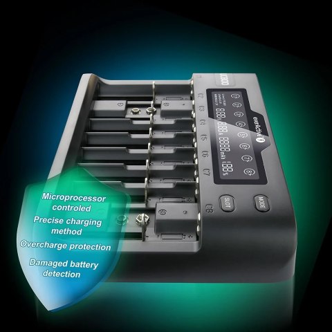 Ładowarka do akumulatorków Li-ion/Ni-MH EVERACTIVE uniwersalna UC-800 Ładowarka do akumulatorków Li-ion/Ni-MH EVERACTIVE uniwersalna UC-800