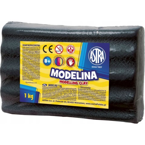 Modelina 1 kg czarna 304111007 ASTRA Modelina 1 kg czarna 304111007 ASTRA
