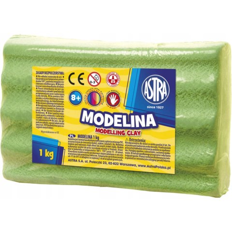 Modelina Astra 1 kg zielona jasna 304111005 ASTRA Modelina Astra 1 kg zielona jasna 304111005 ASTRA
