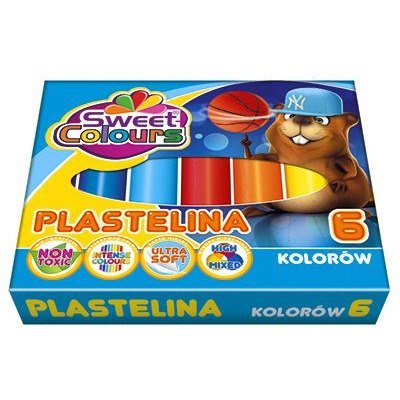 Plastelina 6 kolorów Sweet Colours KOMA-PLAST Plastelina 6 kolorów Sweet Colours KOMA-PLAST