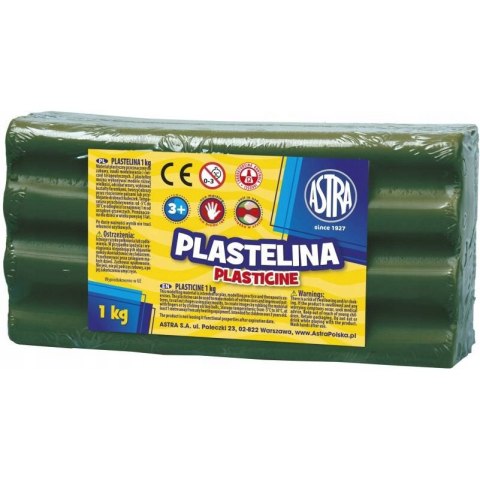 Plastelina Astra 1 kg zielona ciemna 303111019 ASTRA Plastelina Astra 1 kg zielona ciemna 303111019 ASTRA