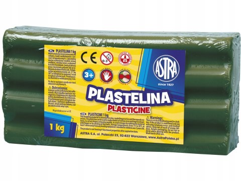 Plastelina Astra 1 kg zielona ciemna 303111019 ASTRA Plastelina Astra 1 kg zielona ciemna 303111019 ASTRA